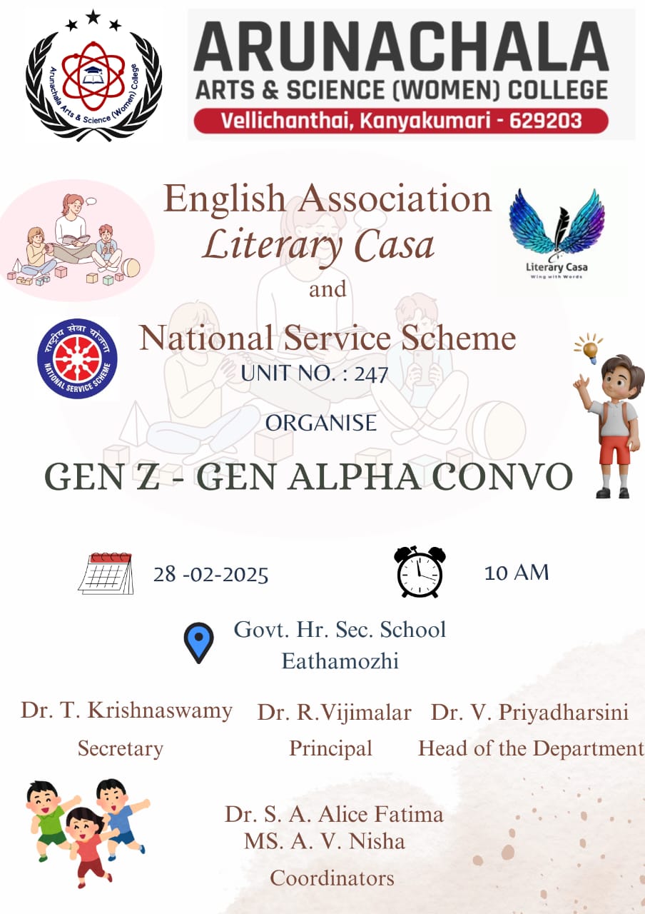 English association & NSS organizes GEN Z - GEN ALPHA CONVO