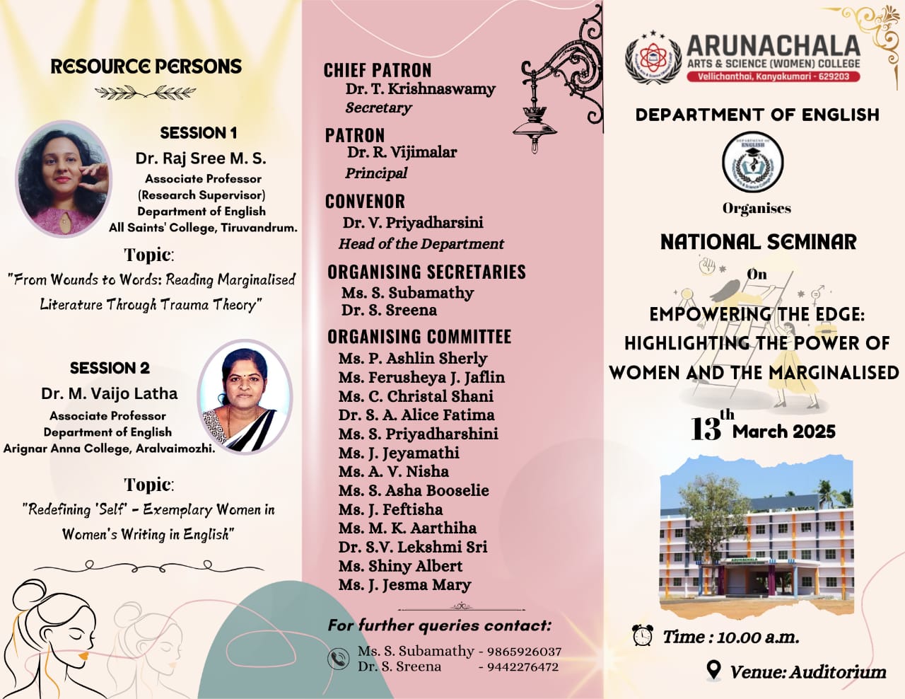 National Seminar on Empowering the Edge: Highlighting the Power of Women and the Marginalized 