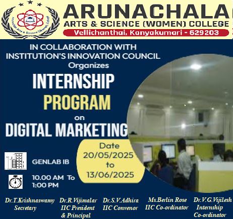 Internship on Digital Marketing 